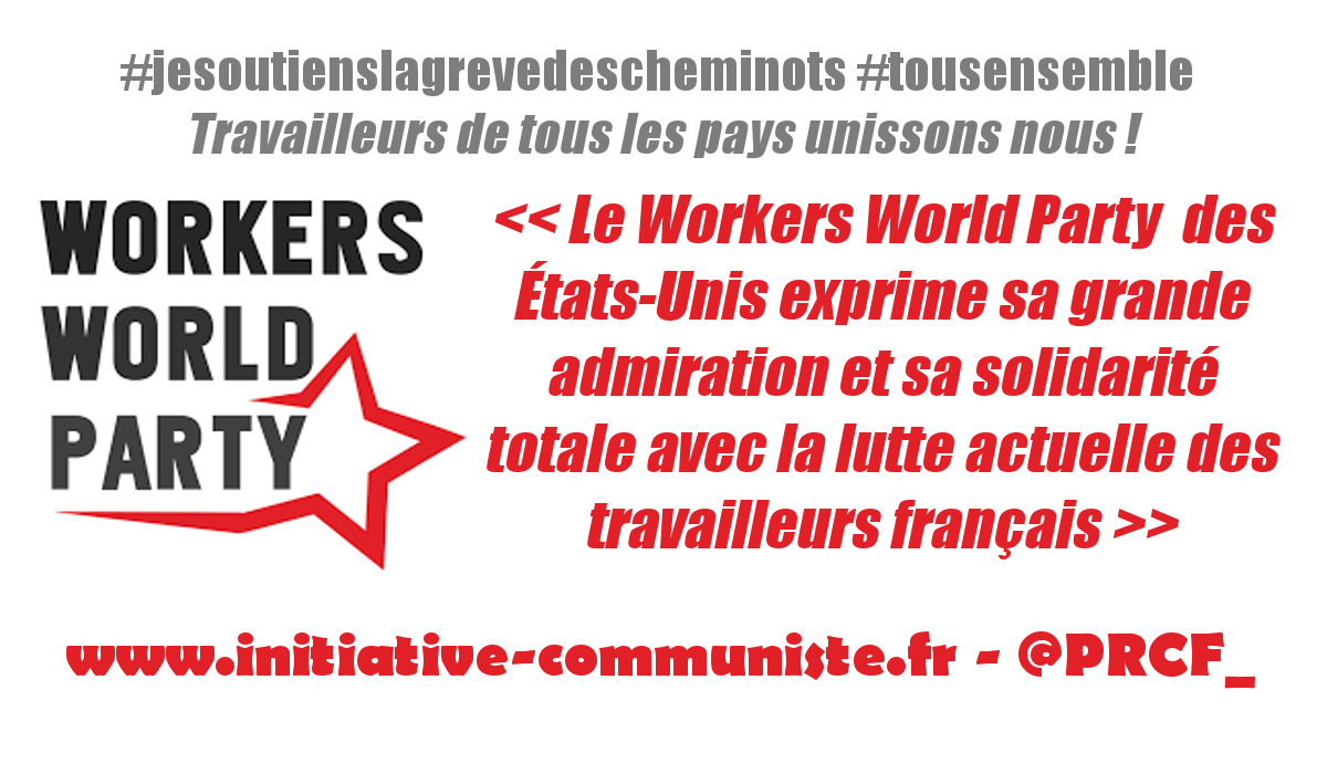 Solidarité internationale : les travailleurs américains soutiennent les luttes en France #jesoutienslagrève #greveSNCF