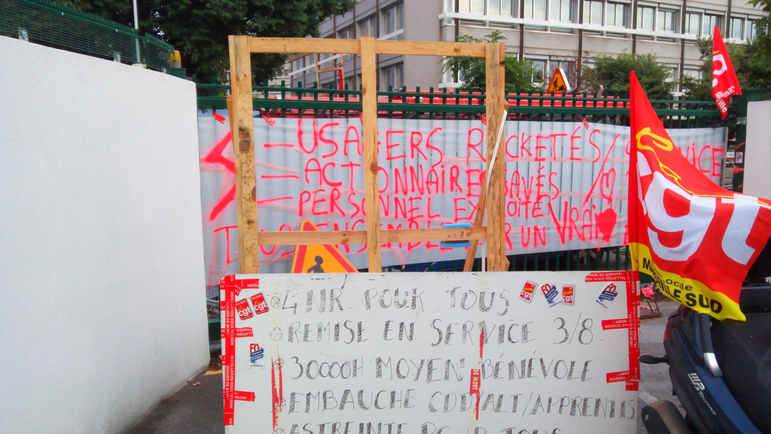 EDF, GDF, ENEDIS : Plus de 80 sites occupés, grèves massives des électriciens gaziers.