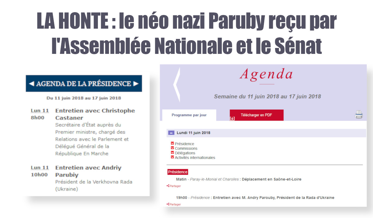 Scandaleux : le président LREM du Sénat et de l’Assemblée Nationale reçoivent le néo nazi ukrainien