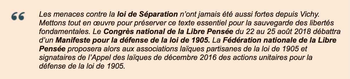 MACRON veut en finir avec la loi de séparation de l’État et des Églises !
