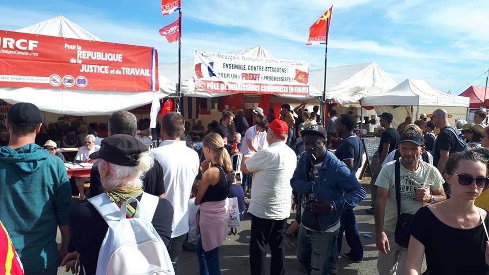 #fetedelhuma Moments historiques sur le stand du PRCF à la Fête de l’Humanité 2018 ! #photos
