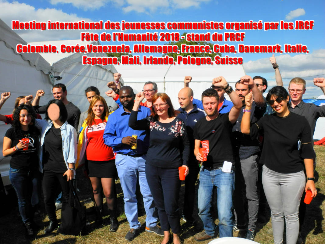 #JRCF : Meeting International de la jeunesse communiste – Fête de l’Huma 2018