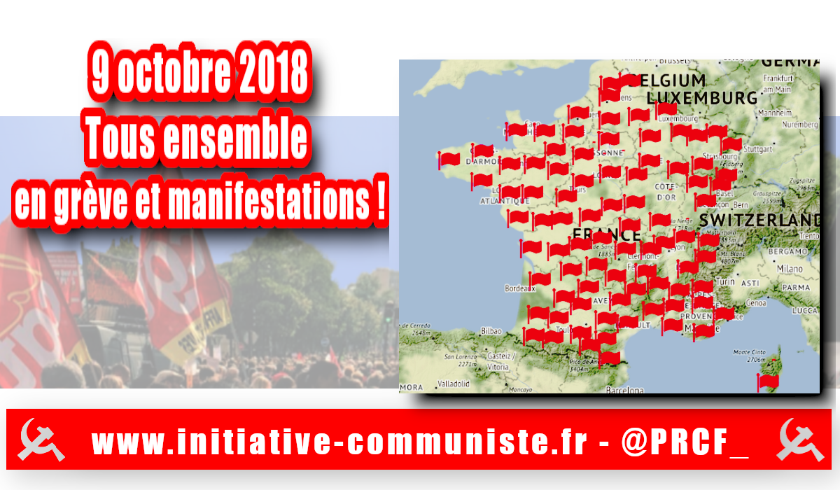 Tous en grève ce 9 octobre : la carte des manifestations à Paris et partout en France !