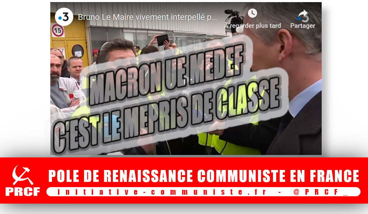 #Giletsjaunes : des usines aux campagnes le mépris de classe du régime Macron #vidéo [Ecoutez les ouvriers de PSA Mulhouse]