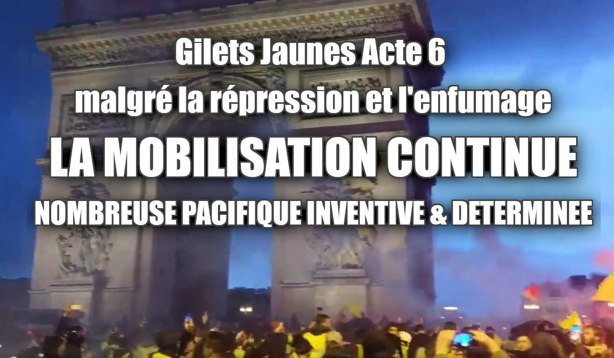 #Acte6 des #giletsjaunes Forte mobilisation partout en France