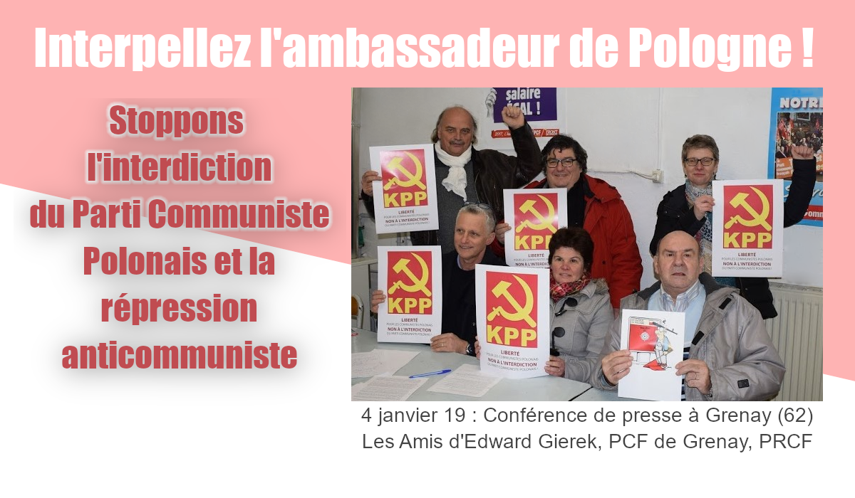 Procès politique en Pologne contre le KPP et le journal Brzask : appel à la solidarité et à interpeler l’ambassadeur de Pologne