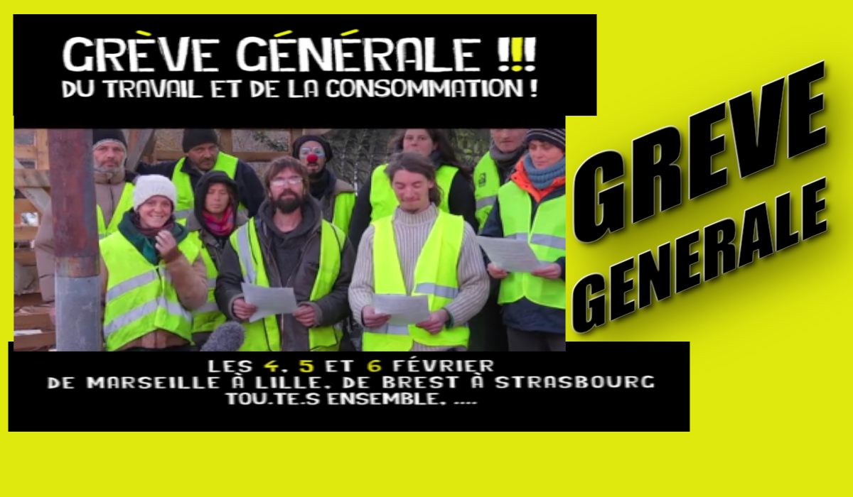 L’appel des ronds points à la grève générale #5février #grèvegénérale #giletsjaunes