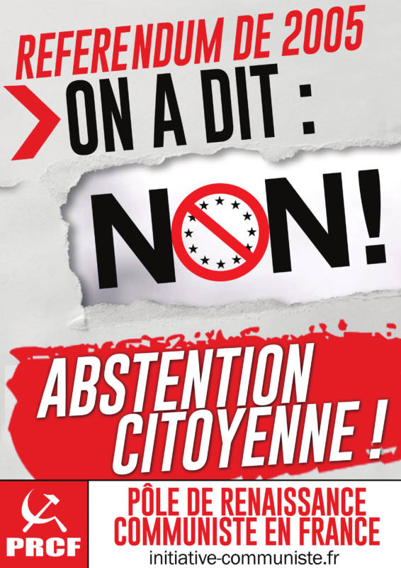 Macron et sa destructive « UE » cassent la France et ses acquis sociaux : abstention citoyenne aux élections européennes ! Unité dans les luttes !