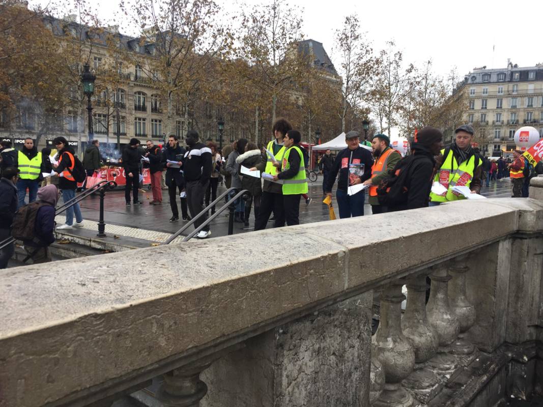 17 novembre 2018 – 17 février 2019 : le PRCF et les JRCF toujours présents au sein des Gilets jaunes !