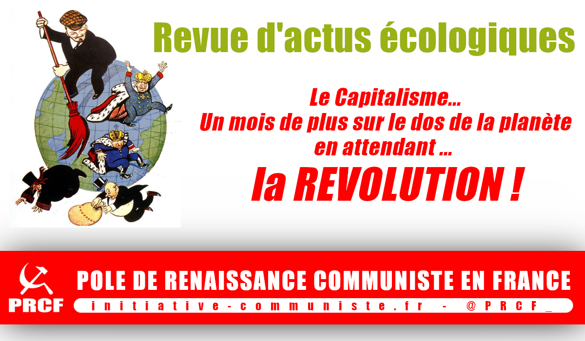 « Un mois de plus sur le dos de la planète »  revue d’actualité écologique