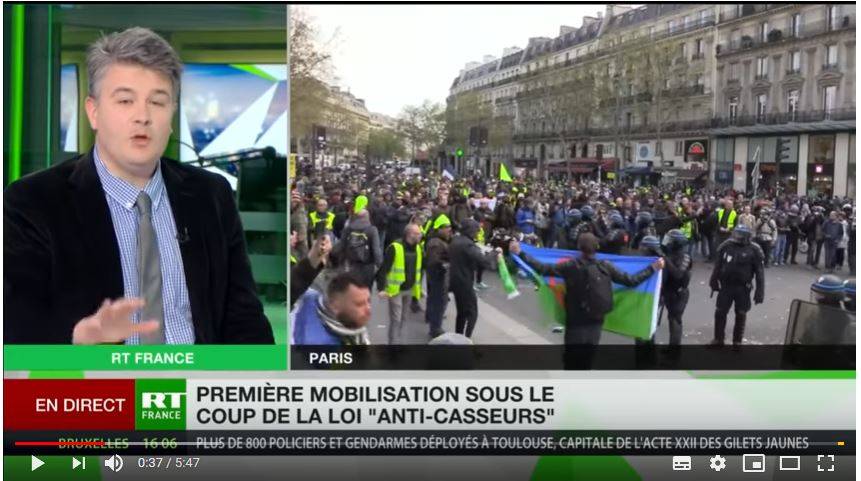 Pour satisfaire les revendications des #giletsjaunes, il faut sortir de l’Union Européenne et de l’Euro : Aymeric Monville, invité de #RT