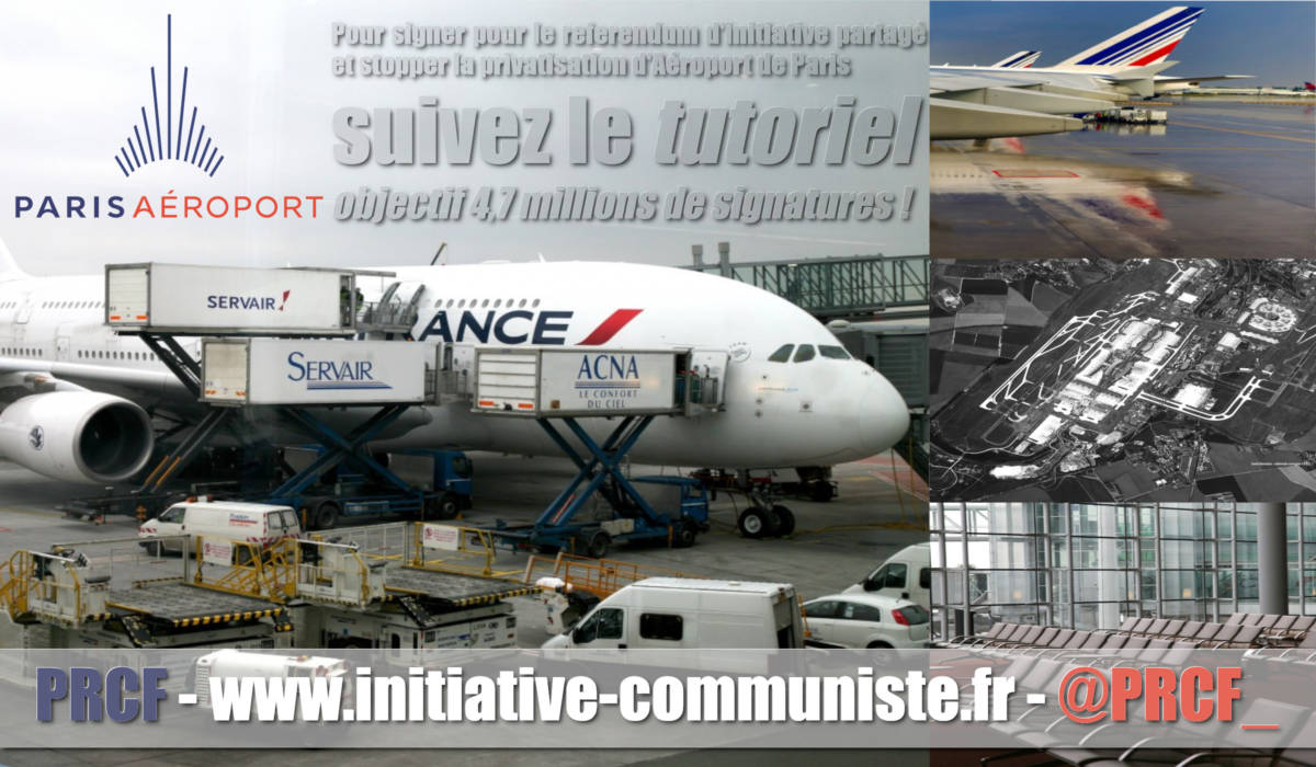 Tutoriel : signez pour le référendum contre la privatisation d’Aéroport de Paris.