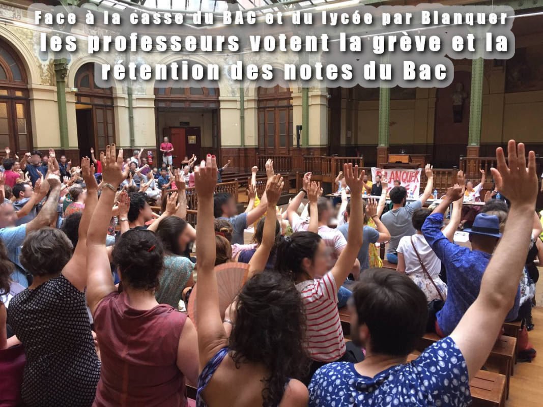 Solidarité du PRCF avec les enseignants en lutte !