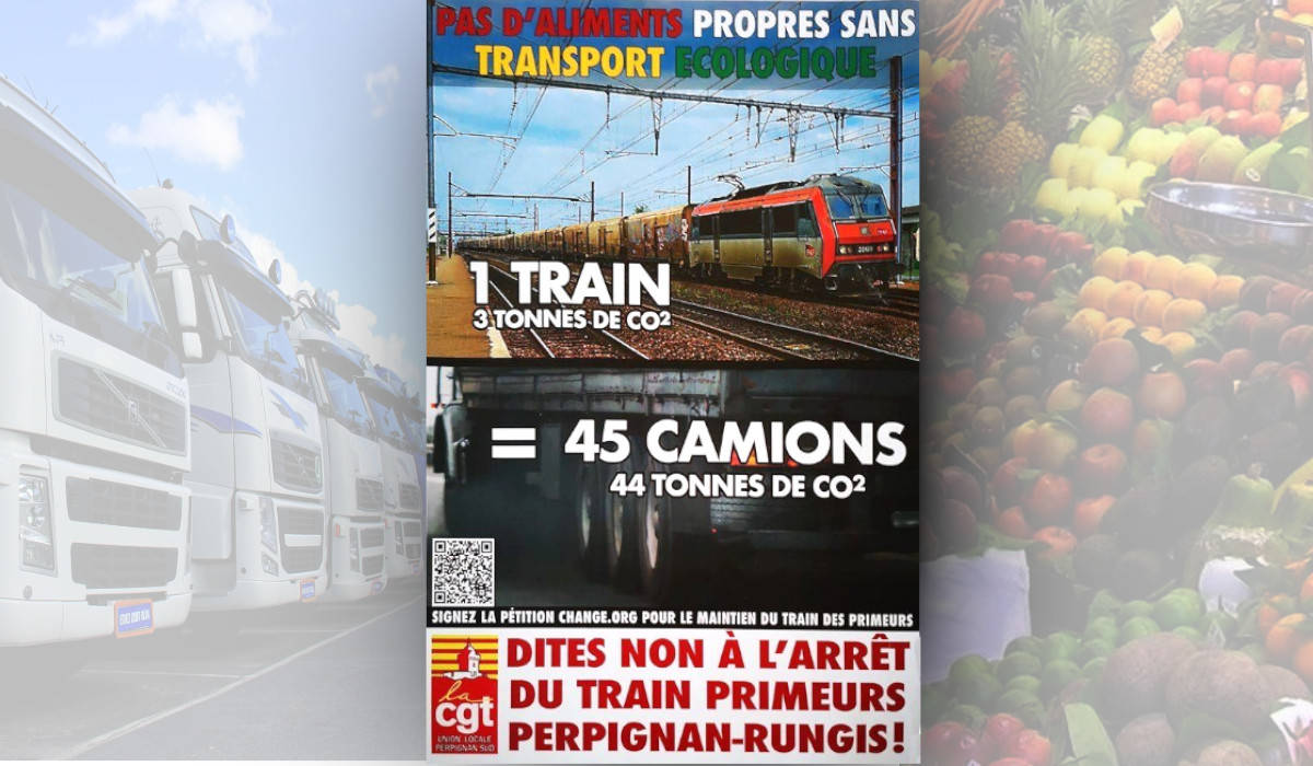 Signez la pétition pour défendre le train des primeurs et éviter 20 000 camions.