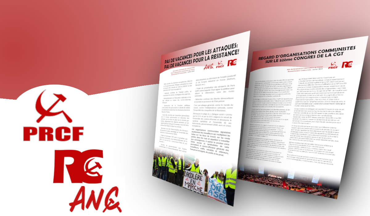 Pas de vacances pour la résistance : l’appel d’organisations communistes.
