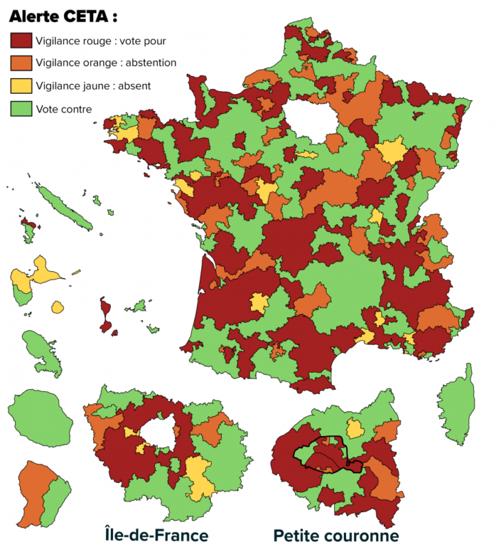 266 députés ratifient le CETA.