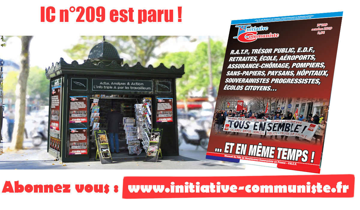 IC n°209 Oct.2019 est paru. Achetez le, abonnez vous !