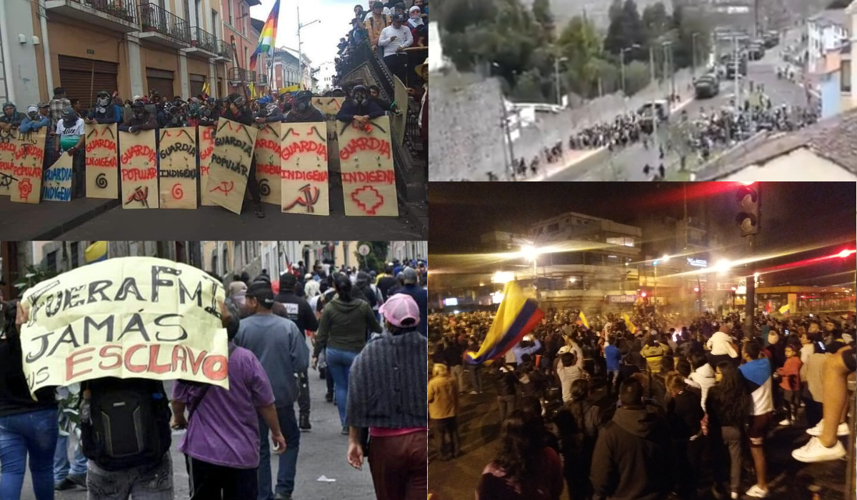 Equateur : le peuple dans la rue pour chasser Moreno et le FMI, malgré la répression militaire et le couvre feu !