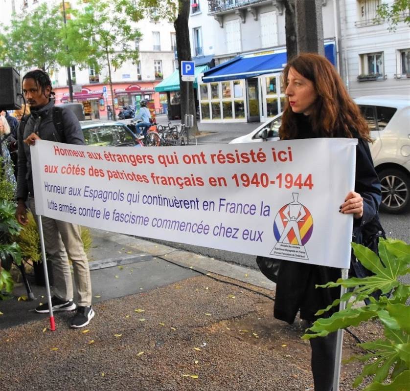 Hommage à Neus Català et Domingo Tejero Pérez militants communistes, républicains espagnols, résistants.