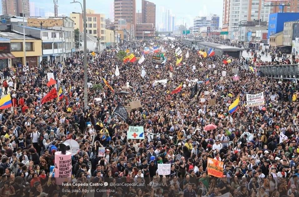 Grève générale en Colombie : déferlante populaire contre le régime Duque !