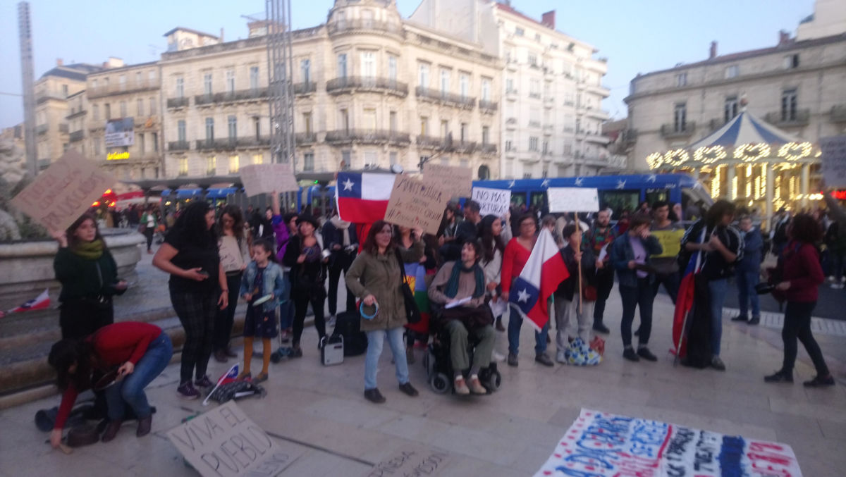 Liban, Chili… le PRCF présent dans les manifestations de solidarité internationale.