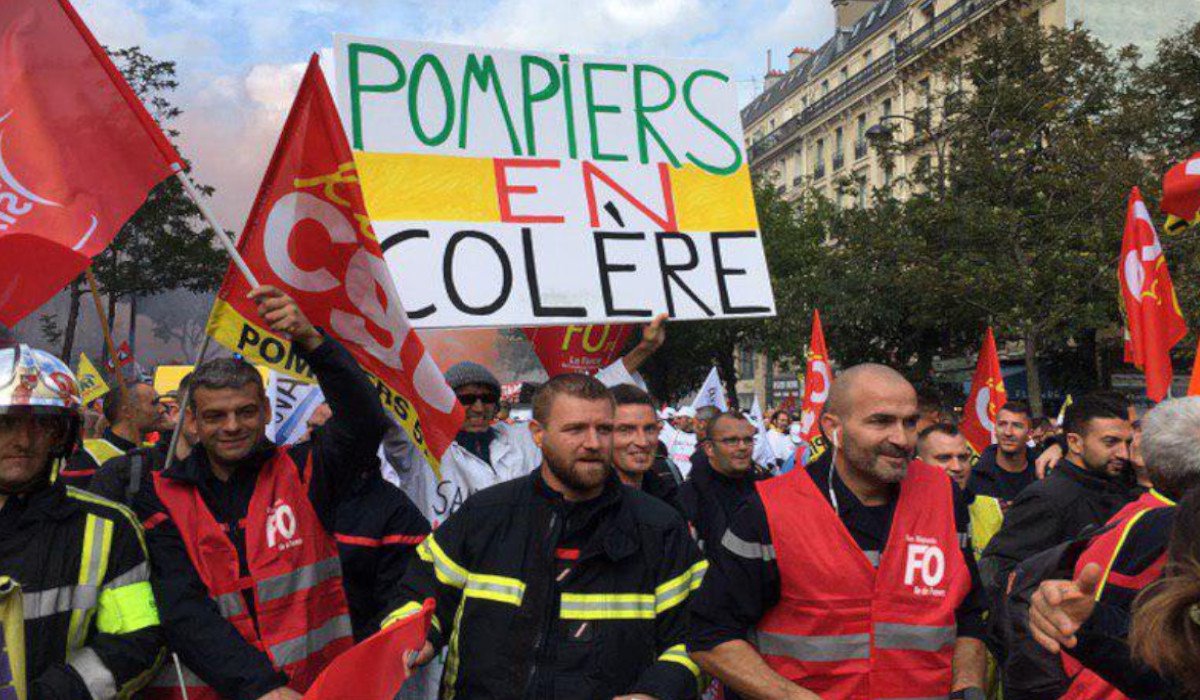 Solidarité avec les pompiers en grève pour notre sécurité !