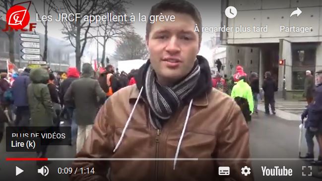 Les JRCF appellent la jeunesse à se mobiliser pour le retrait de la retraite par points .