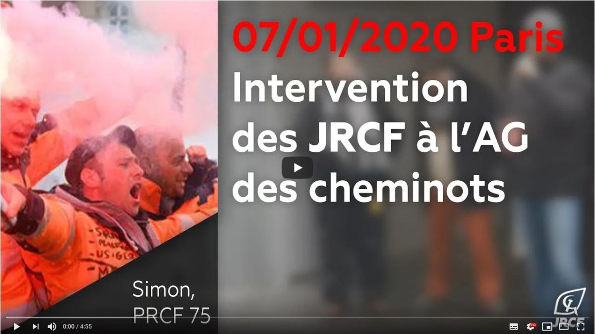 « Cette grève est héroïque » les JRCF soutiennent les cheminots à l’AG d’Austerlitz #fierdelagrève