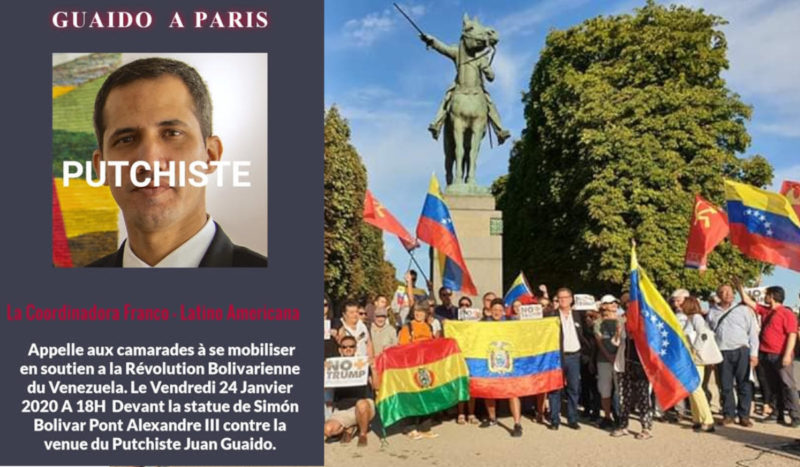 LE « DEMOCRATE » AUTOPROCLAME MACRON SOUTIENT LE PUTSCHISTE GUAIDO DE PASSAGE A PARIS (PRCF)