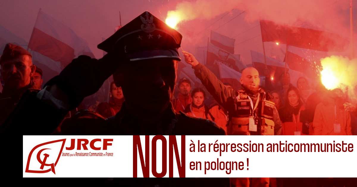 Le parti communiste polonais salue la manifestation de solidarité organisée par le PRCF en France.