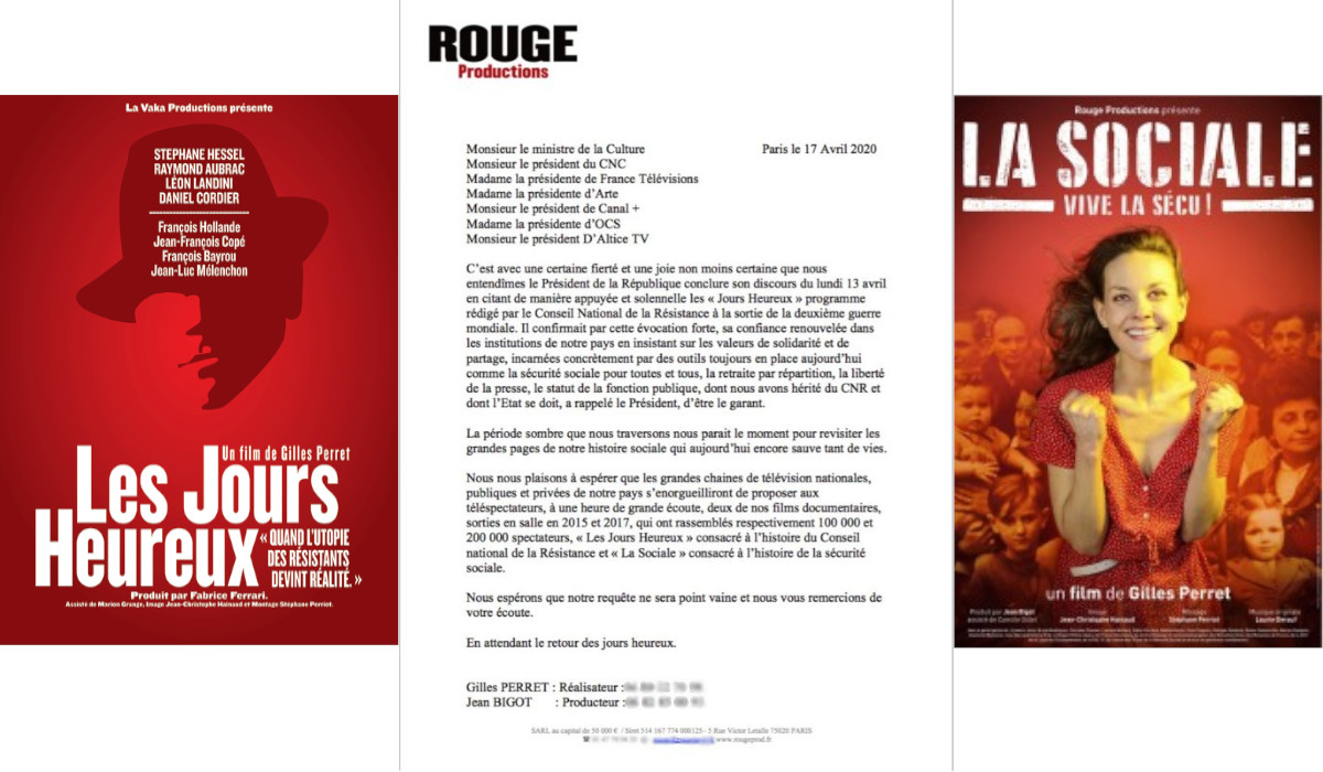 Pour que « Les Jours Heureux » et « La Sociale » documentaires d’intérêt public soient diffusés à la télévision !