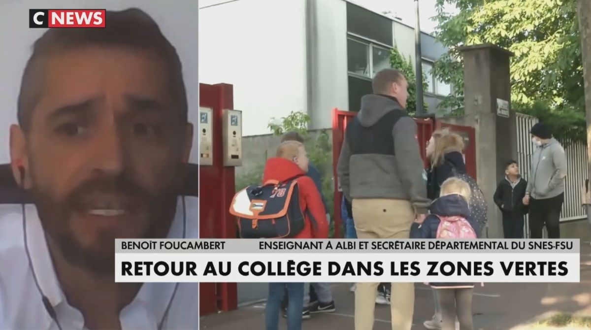 Réouverture des collèges : les conditions sanitaires fixées par le Conseil scientifique ne sont pas respectées – Benoit Foucambert SNES-FSU 81.