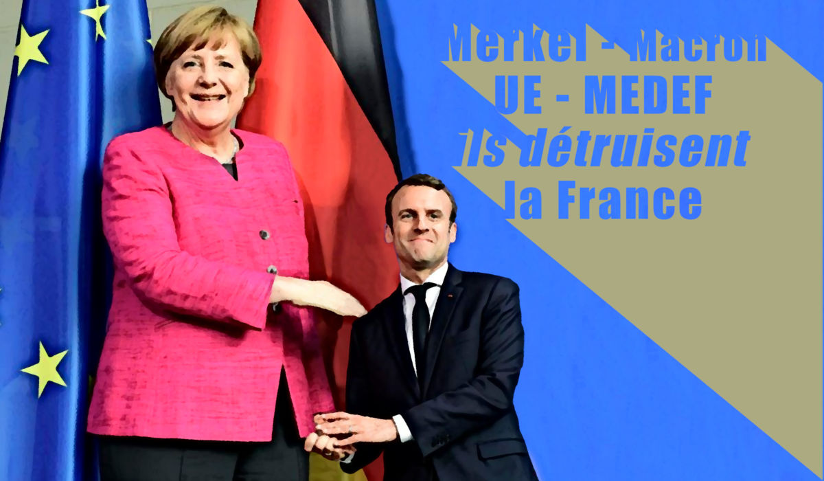 EMPRUNT EUROPEEN: un nouveau cadeau empoisonné fait à Marianne par le couple Merkel/Macron.