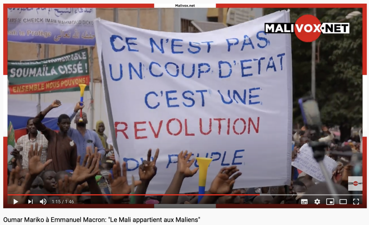 Le président du SADI et membre du M5-RFP Oumar Mariko à Emmanuel Macron : « Le Mali appartient aux Maliens » !