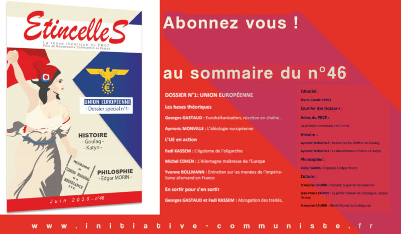 Étincelles n°46 dossier spécial “Union Européenne”.
