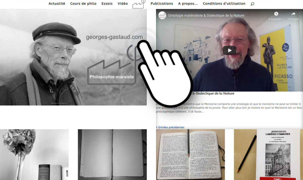 Philosophie et théorie politique : Georges Gastaud lance son site internet !