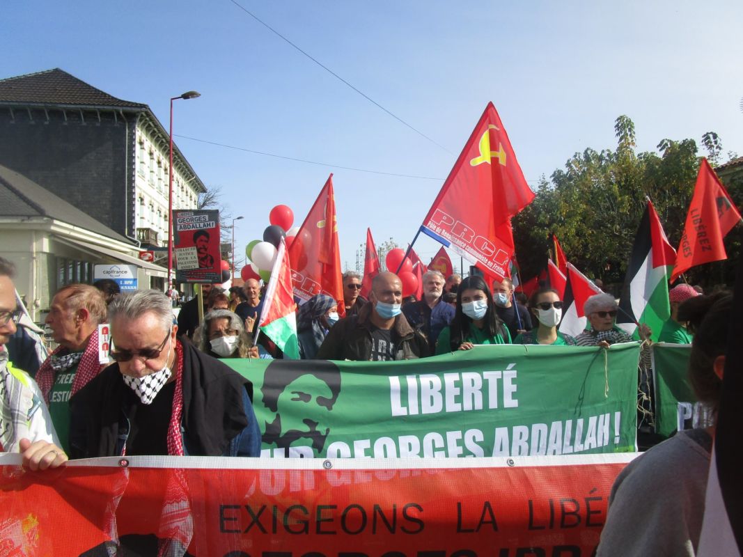 Le PRCF présent à Lannemezan pour exiger la libération de Georges Ibrahim Abdallah, plus vieux prisonnier politique de France.