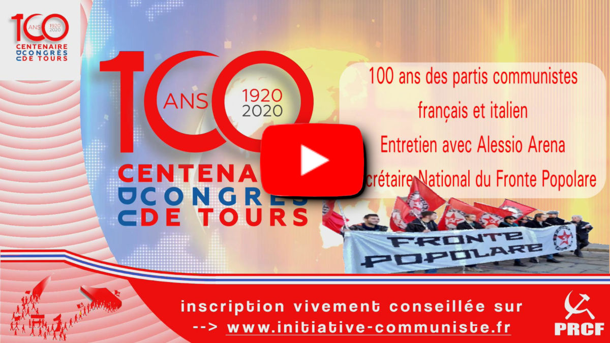 A 17h30 : Entretien exclusif avec Alessio ARENA, secrétaire du Fronte Popolare #Italie #100ansduCongrèsdeTours