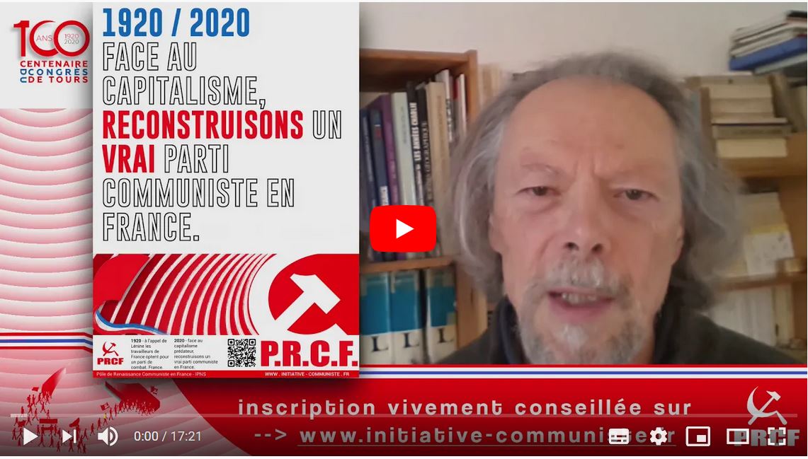 #100ansduCongrèsdeTours : Reconstruisons un parti communiste pour faire gagner les travailleurs – l’appel de Georges Gastaud #vidéo