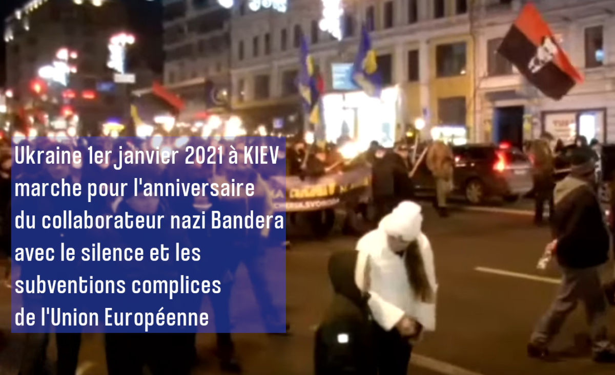 Ukraine : le collabo des nazis Stepan Bandera honoré à Kiev avec la complicité de l’Union Européenne, qui refuse de voter la résolution condamnant le nazisme à l’ONU.