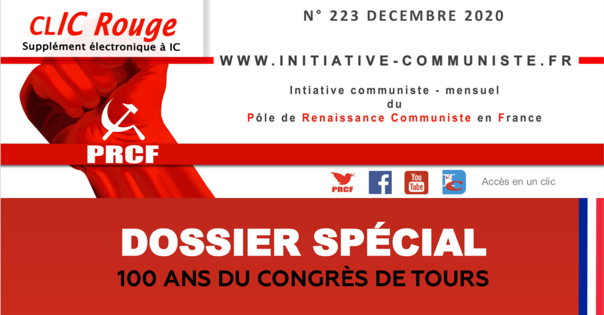 CLIC Rouge 223 – votre supplément électronique gratuit à Initiative Communiste [décembre 2020] …