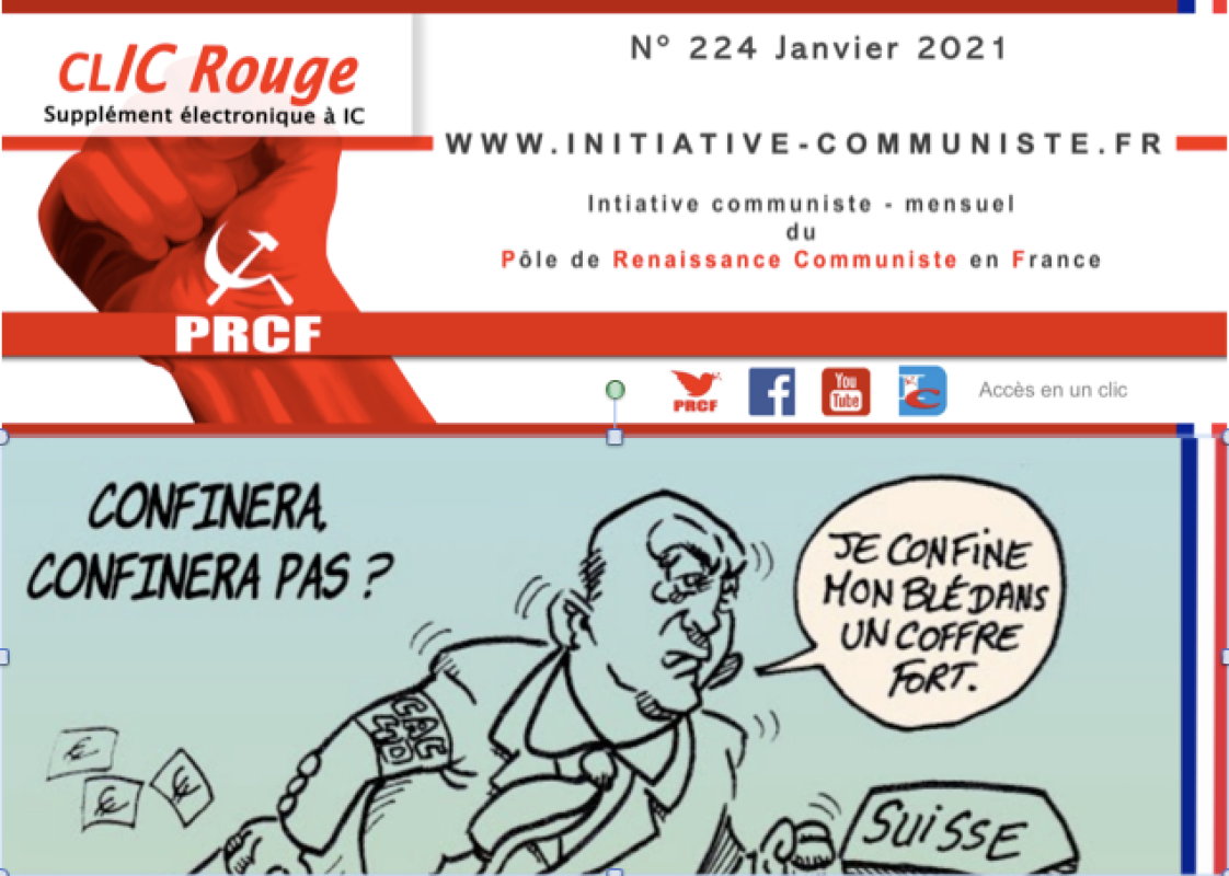 CLIC Rouge 224 – votre supplément électronique gratuit à Initiative Communiste [Janvier 2021] …