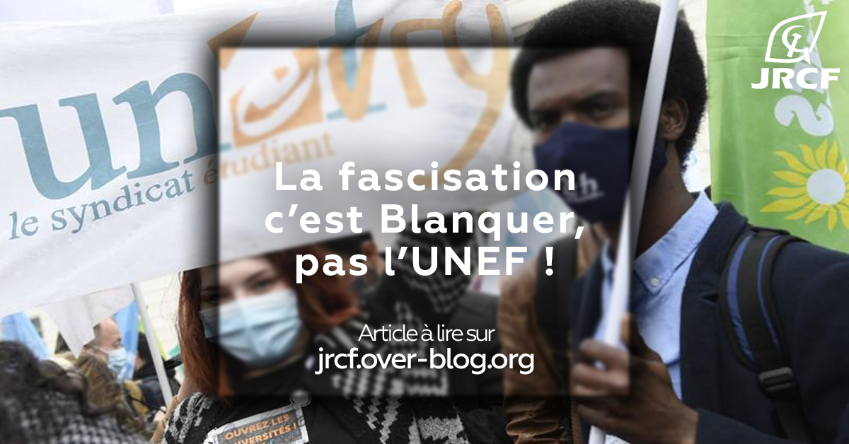 #BlanquerDémission Non à la dissolution de l’UNEF exigée par Blanquer !