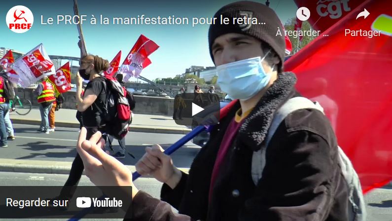 Contre l’euro réforme de l’#AssuranceChomage, des manifestations dans toute la France, le PRCF présent.