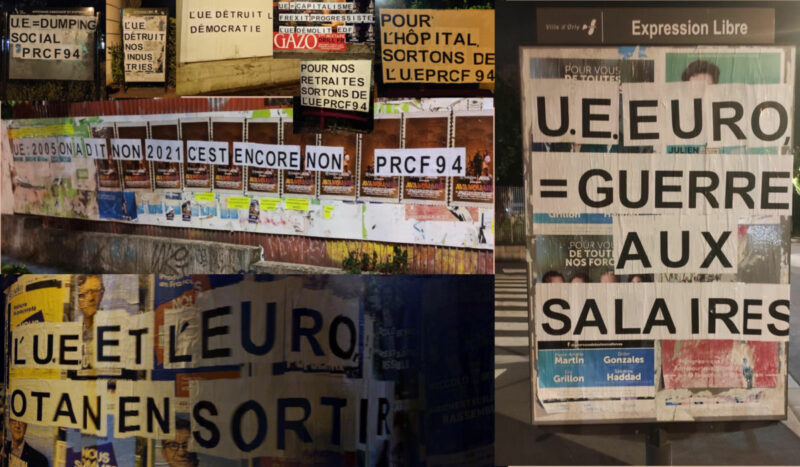 Dans le Val de Marne le #frexit progressiste s&rsquo;affiche avec le PRCF 94