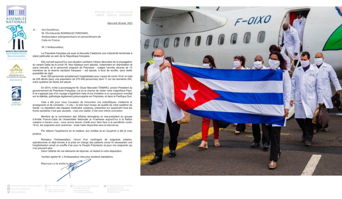 Face à l’épidémie de covid-19, la Polynésie française demande l’aide de Cuba