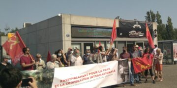 Mobilisés pour la paix, contre l&rsquo;OTAN et son centre de guerre spatiale installé à Toulouse