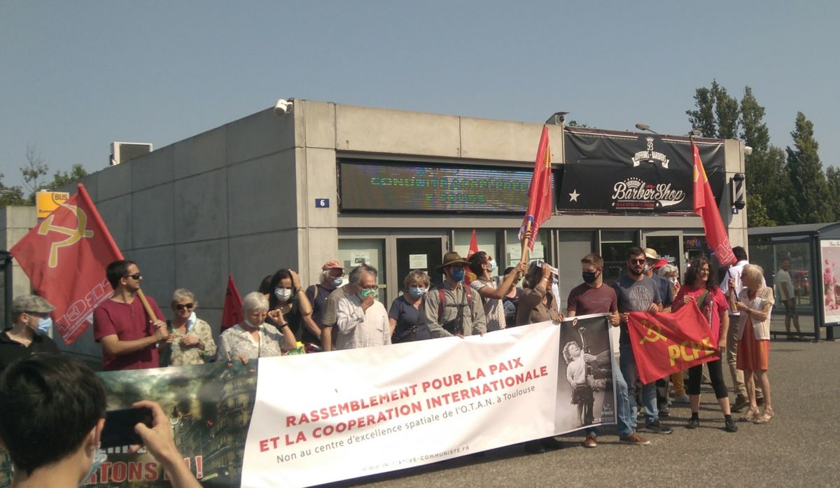 Mobilisés pour la paix, contre l’OTAN et son centre de guerre spatiale installé à Toulouse