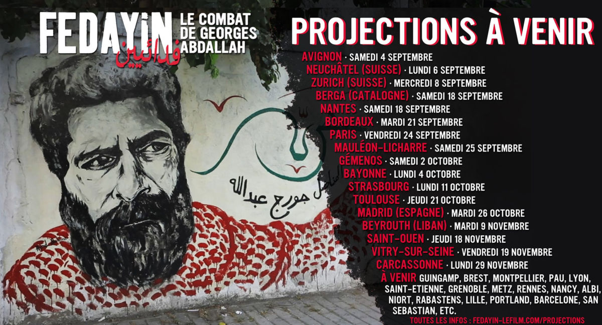 Fedayin, le film sur le combat et pour la libération de Georges Ibrahim Abdallah – |Bordeaux 21/10