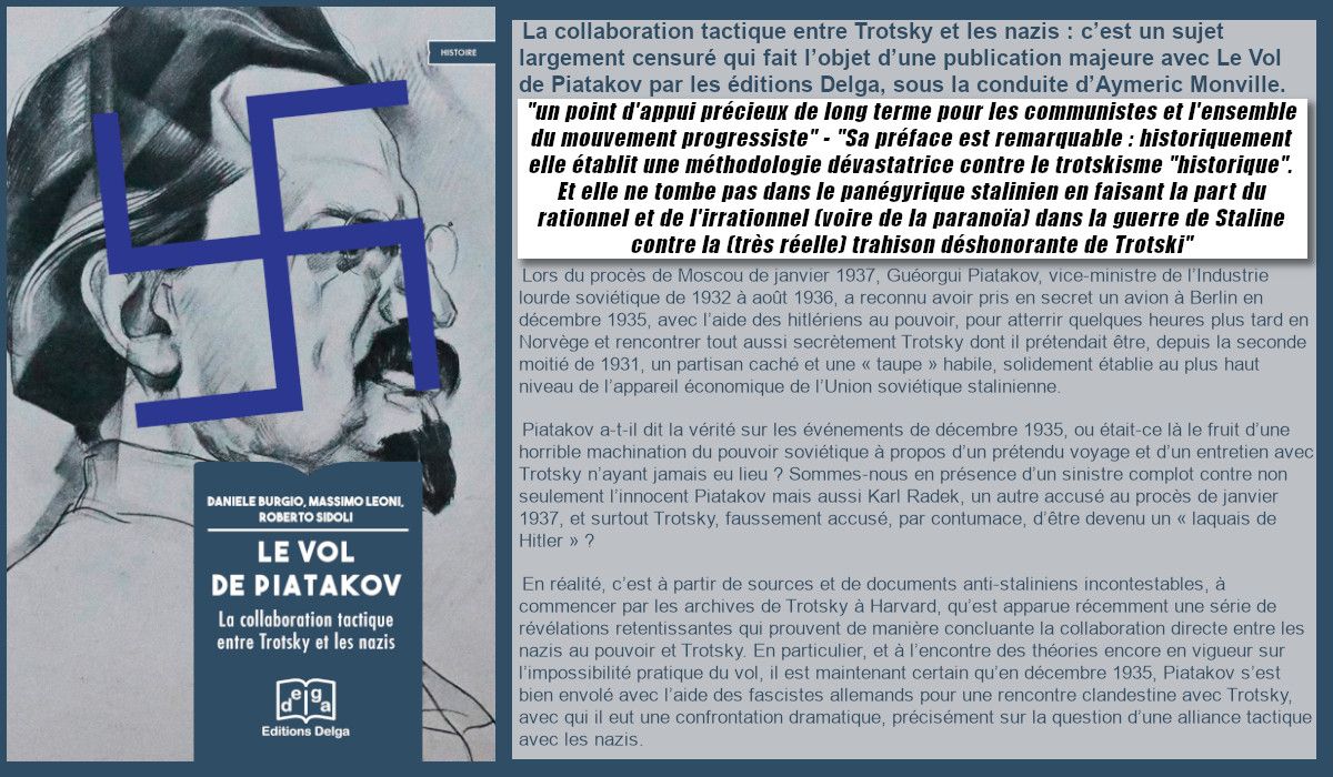 Conférence à Jussieu : le vol de Piatakov ou la collaboration tactique entre Trotsky et les nazis. 18/11 18h